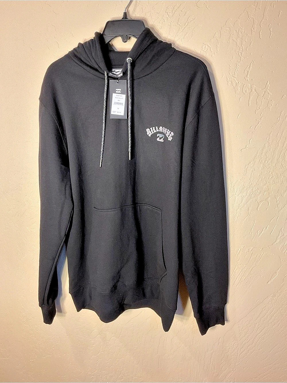 Billabong Arch Wave Pullover Hoodie Black Size Medium